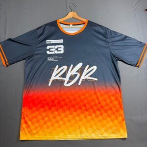 Max Verstappen Red Bull Racing RBR Graphic T-Shirt Gray Orange Men's M/L